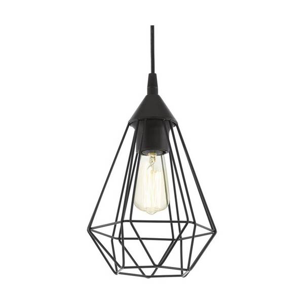 Eglo Pendelleuchte Tarbes Schwarz | IP20 - Geeignet für 1x E27