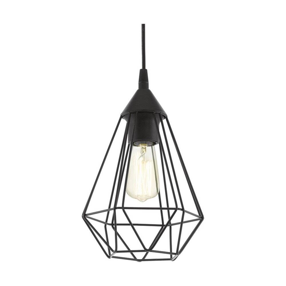 Eglo Pendelleuchte Tarbes Schwarz | IP20 - Geeignet für 1x E27-0