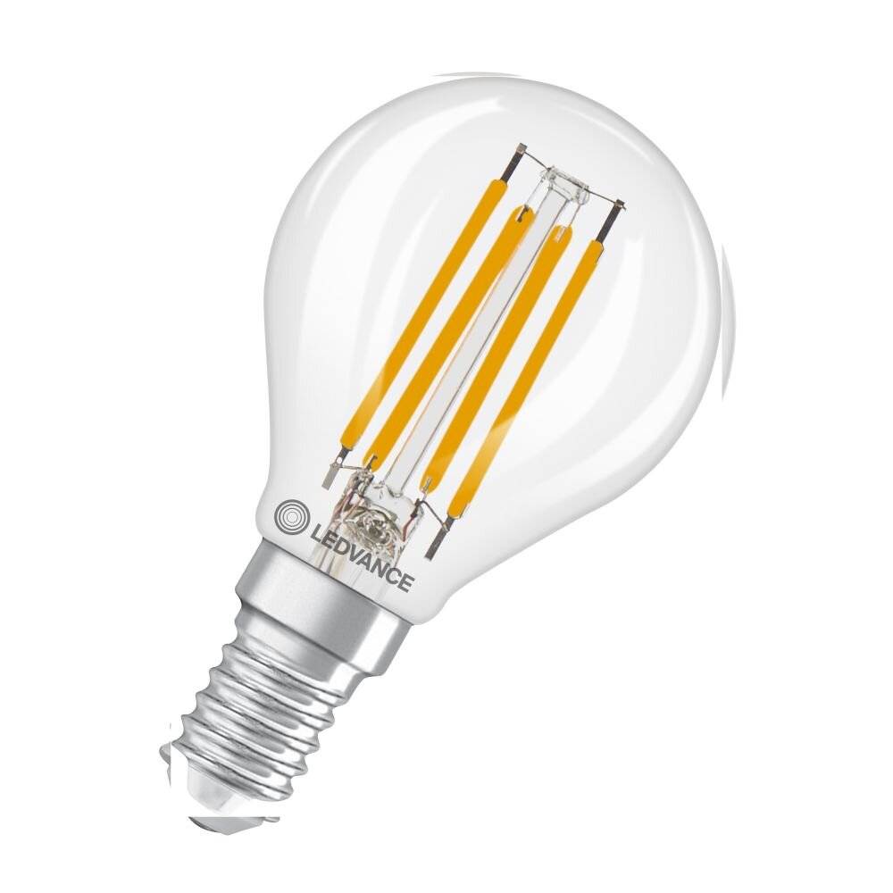 LEDV LED Tropfen 3,4-40W/827 470lm E14 Filament klar dimmbar 320° EEK D-4
