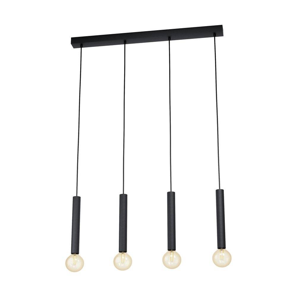 Eglo Pendelleuchte Corteva Stahl Schwarz | IP20 - Geeignet für 4x E27-0