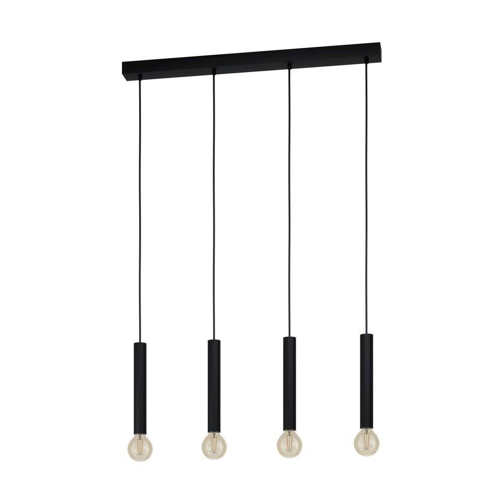 Symbolbild für Eglo Pendelleuchte Corteva Stahl Schwarz | IP20 - Geeignet für 4x E27