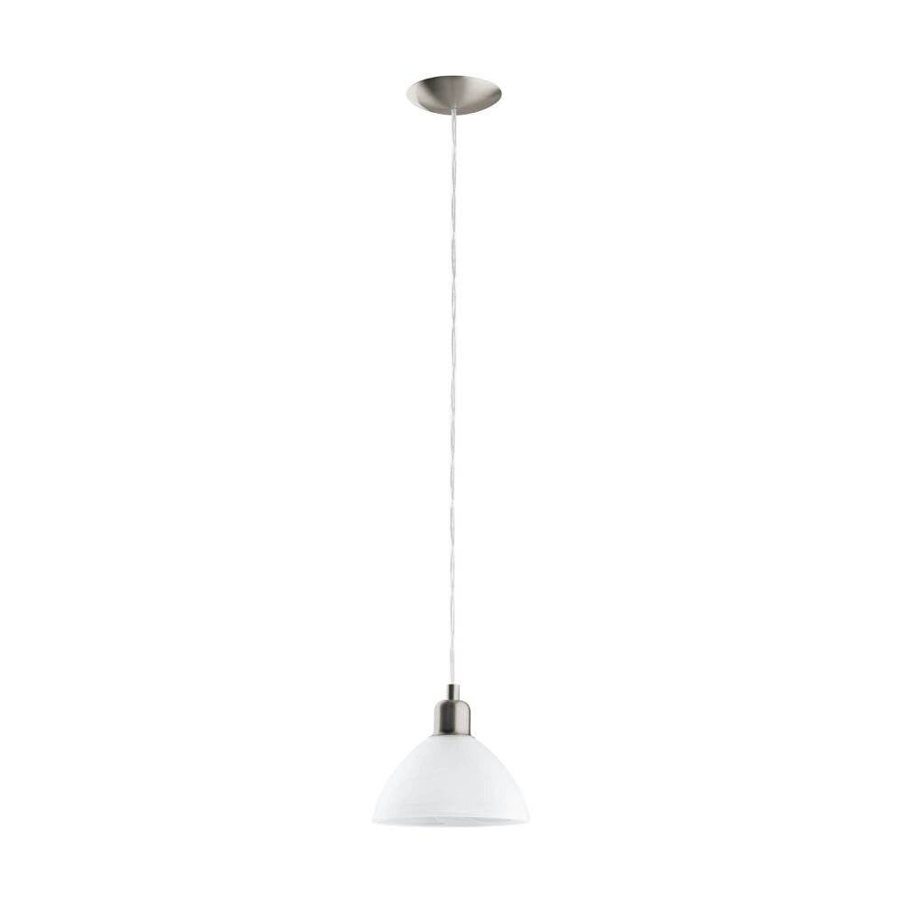 Eglo Pendelleuchte Brenda Stahl Satin-Nickel | Geeignet für E27-0