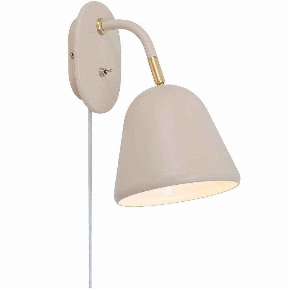 Wandleuchte Fleur in Beige und Weiß E14-5