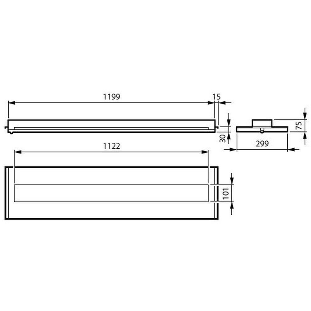 Preisbild für Philips LED Panel TrueBlend 23.5W 2800lm - 840 Kaltweiß | 120x30cm - UGR < 16 - Dali Dimmbar - 3