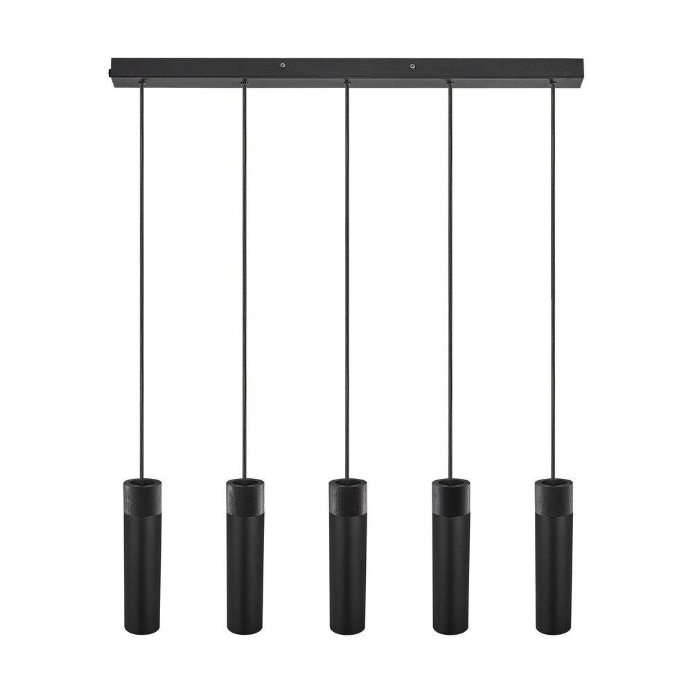 Symbolbild für Nordlux Pendelleuchte Tilo Metall Schwarz | IP20 - Geeignet für 5x GU10