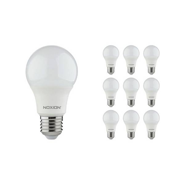Mehrfachpackung 10x Noxion Lucent Classic LED E27 Birne Matt 8W 806lm - 840 Kaltweiß | Ersatz für