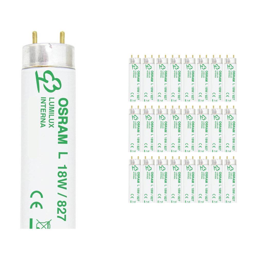 Mehrfachpackung 25x Osram Lumilux Interna T8 18W - 827 Extra Warmweiß | 60cm-0