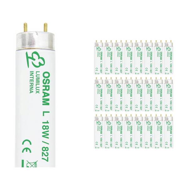 Mehrfachpackung 25x Osram Lumilux Interna T8 18W - 827 Extra Warmweiß | 60cm