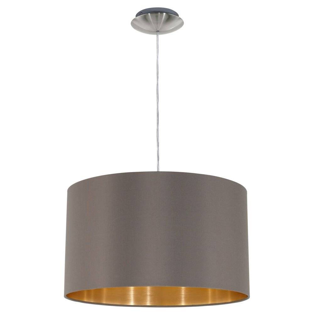 Eglo Pendelleuchte Maserlo Stahl Satin-Nickel | Geeignet für E27-0