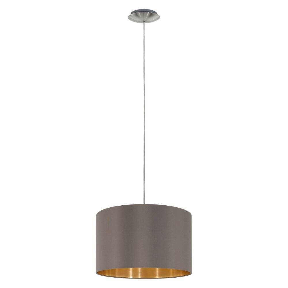 Preisbild für Eglo Pendelleuchte Maserlo Stahl Satin-Nickel | Geeignet für E27