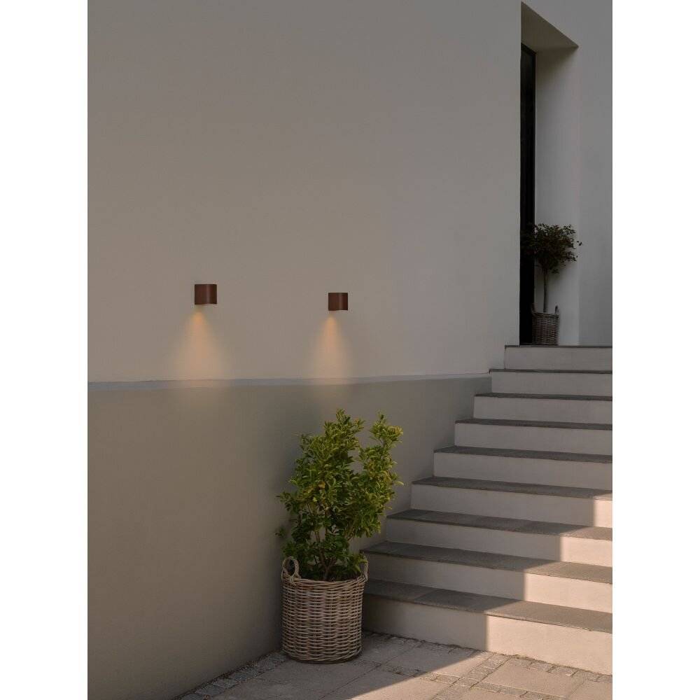 Preisbild für Nordlux Dion Wandleuchte Aluminium Rostig | Geeignet für 1x GU10