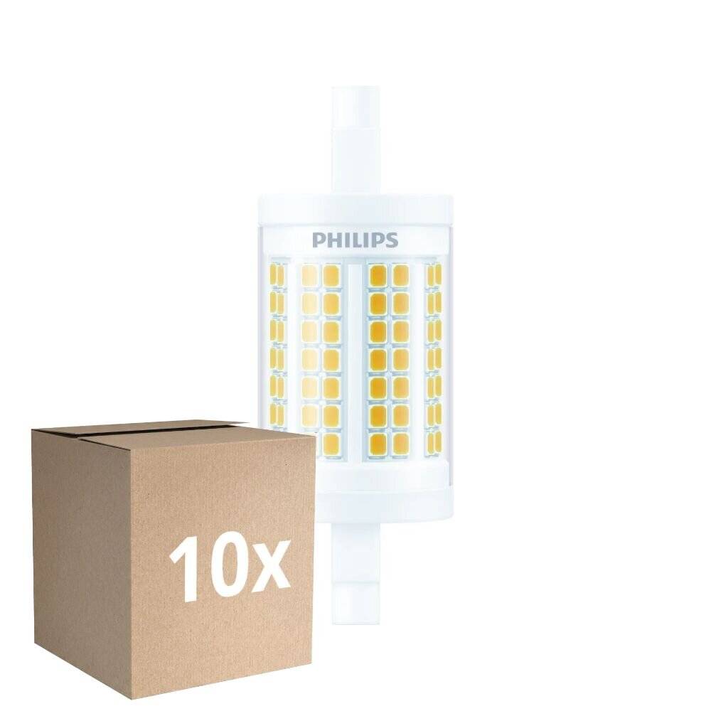 Mehrfachpackung 10x Philips LED Linear R7s CorePro 78mm 11.5W 1521lm - 830 Warmweiß |Ersatz Für 1-0