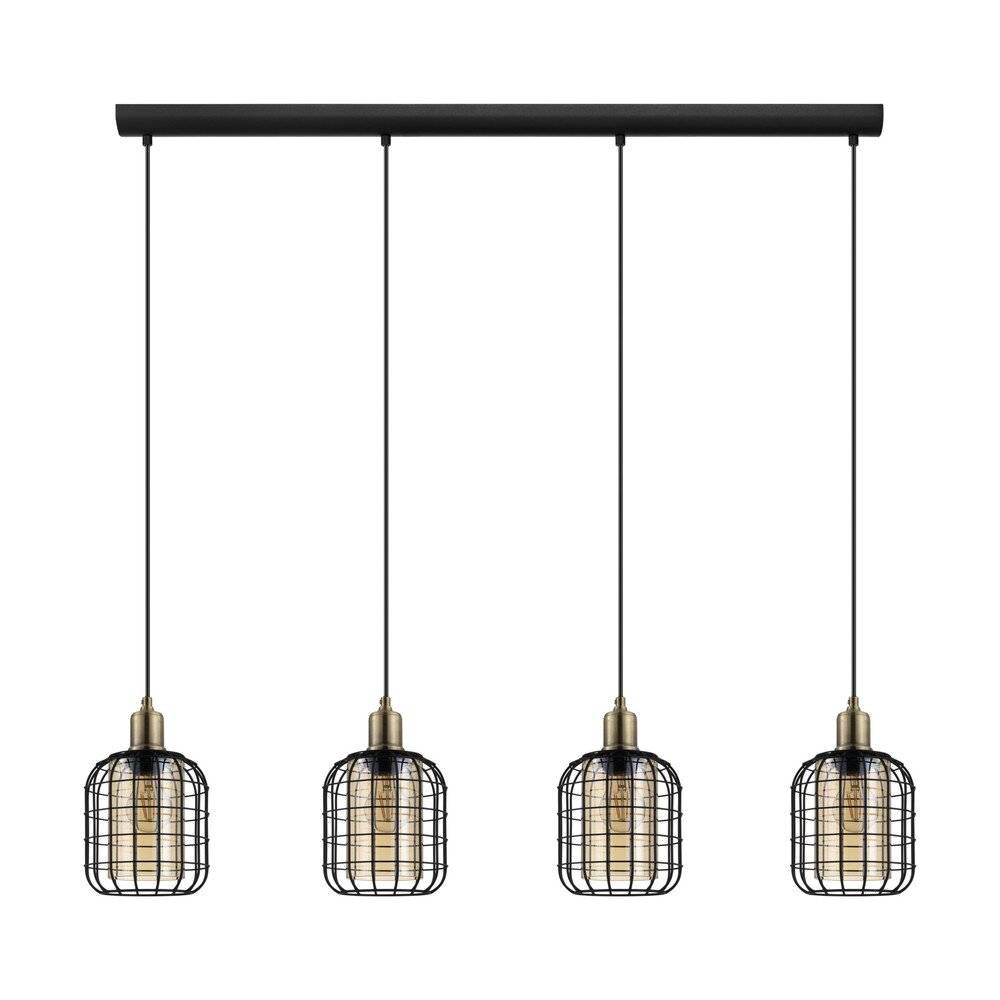Eglo Pendelleuchte Chisle Stahl Schwarz | IP20 - Geeignet für 4x E27-0