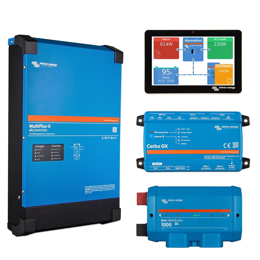 Offgridtec Backup-Kit 14kWh Pylontech LiFePO4 Akku - Victron MultiPlus II 48/5000 Wechselrichter 1-Phasig-2