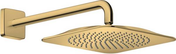 AXOR Citterio C Kopfbrause 270/270 1jet mit Brausearm, Polished Gold Optic