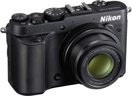 Nikon Coolpix P7700 Digitalkamera 12.2 Mio. Pixel Opt. Zoom: 7.1 x Schwarz Full HD Video, Dreh 