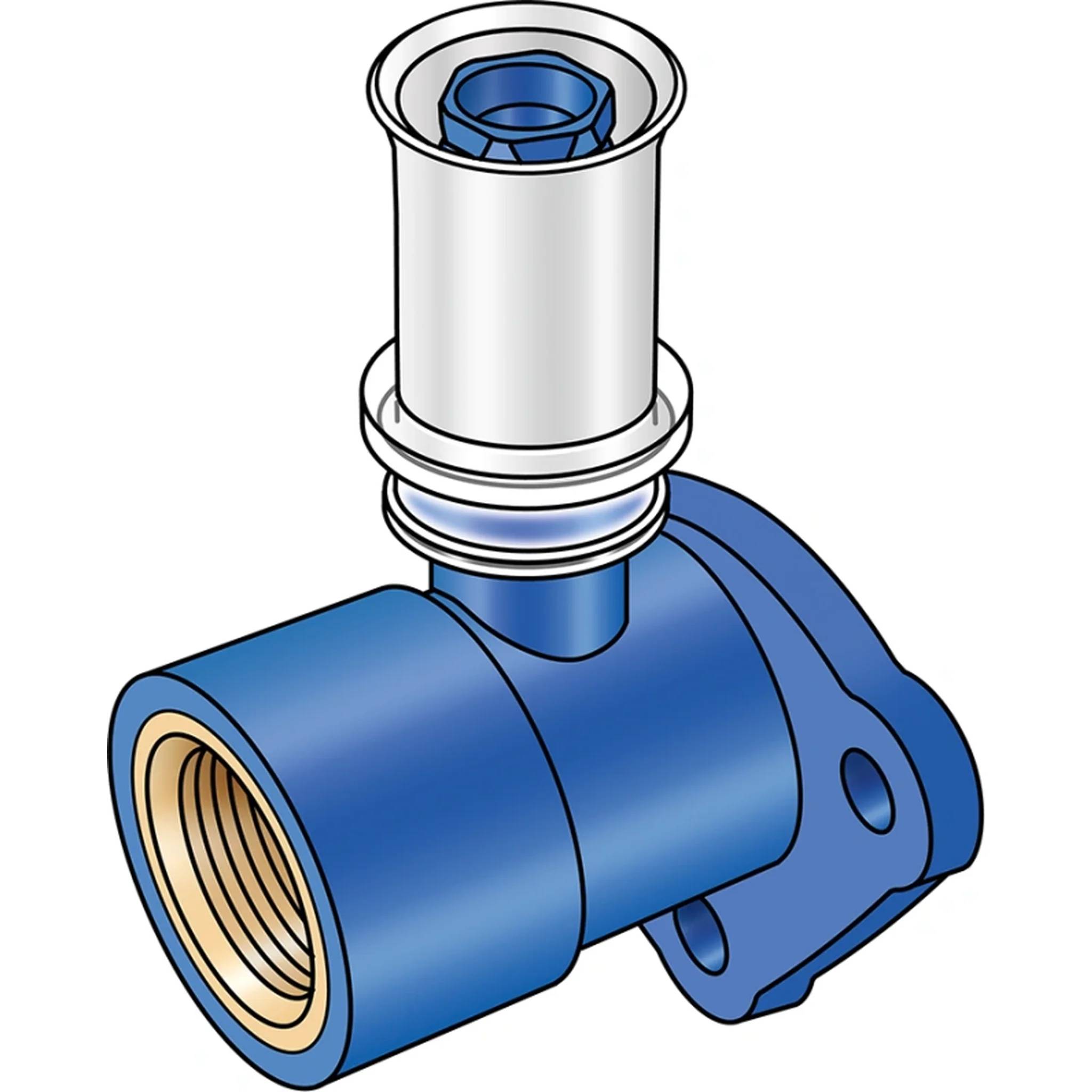 KE Kelit KWW480, KELOX-WINDOX-W, Wandscheibe 90° mit IG 16x1/2", 1 Stk.