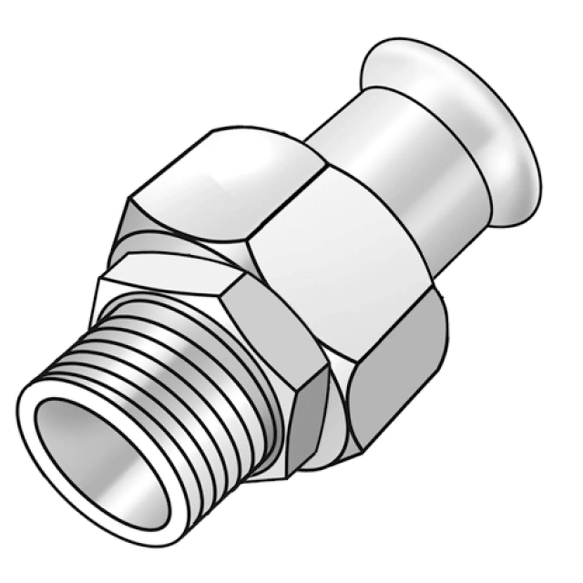 KE Kelit CP451, STEELFIX, C-Stahl Pressholländer, AG 42x6/4", 1 Stk.-0