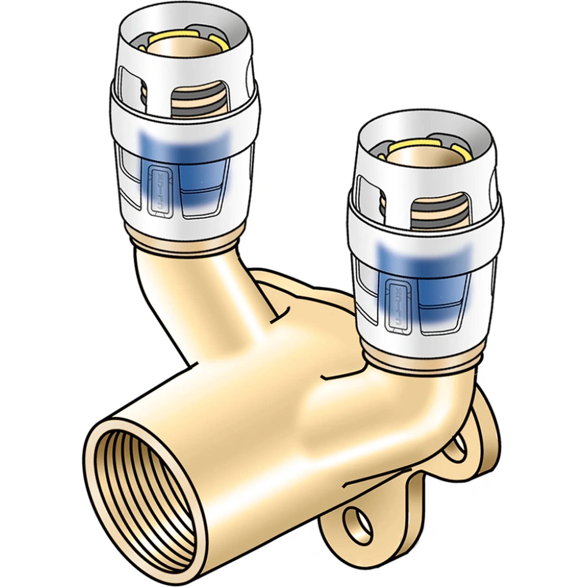 KE Kelit KMP477X, KELOX-PROTEC CLIX, Doppel-U-Wandscheibe, IG 16x1/2", 1 Stk.
