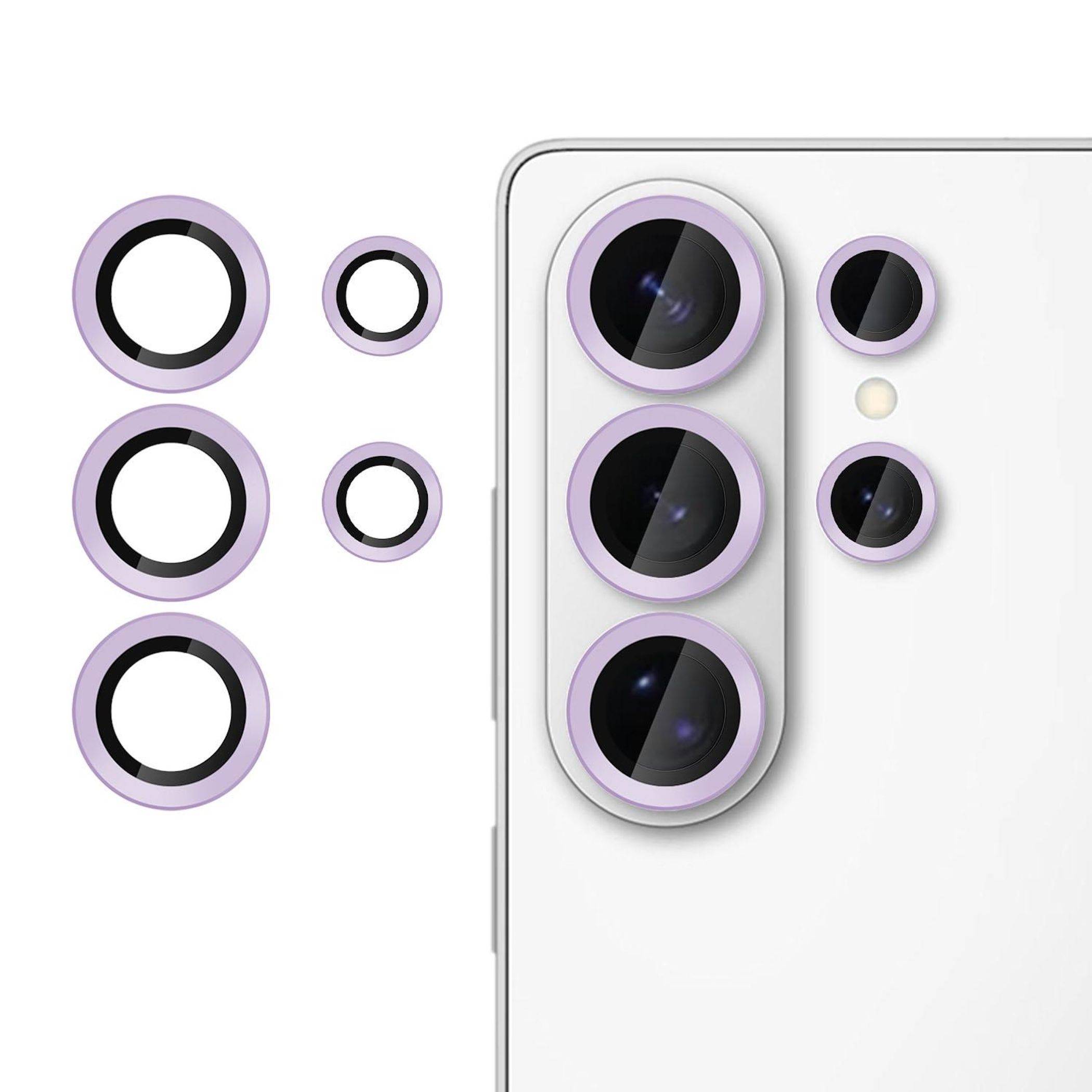 Kamera Schutzglas Linsenschutz für Samsung Galaxy S26 Ultra 9H Hartglas Lila-0