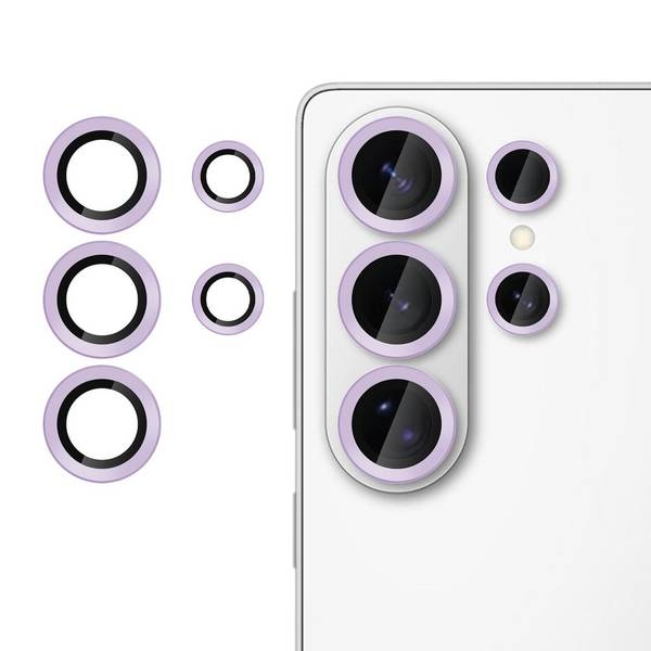 Kamera Schutzglas Linsenschutz für Samsung Galaxy S26 Ultra 9H Hartglas Lila
