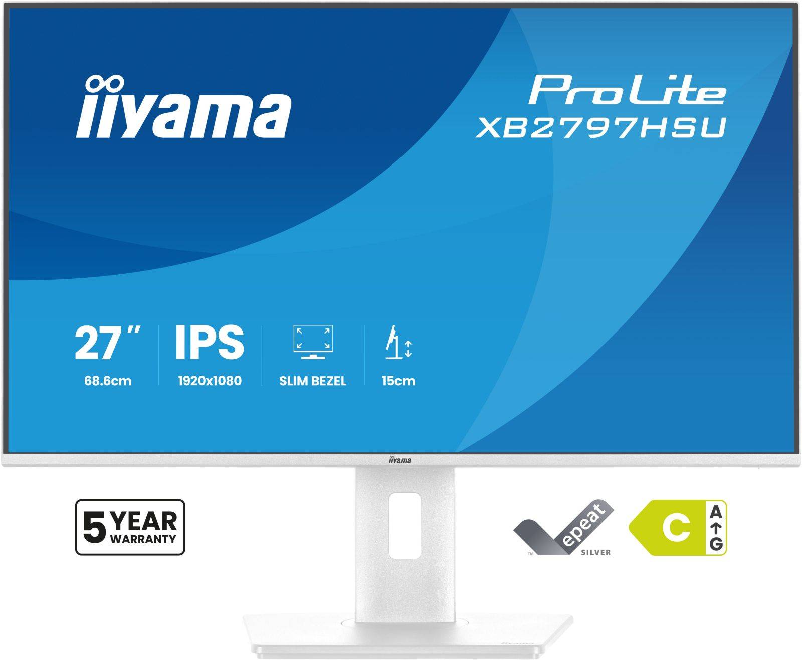 IIYAMA 68.6cm (27) XB2797HSU-W1 16:9 HDMI+DP+2xUSB-C IPS Multimedia-Technik TFT-Monitore-1