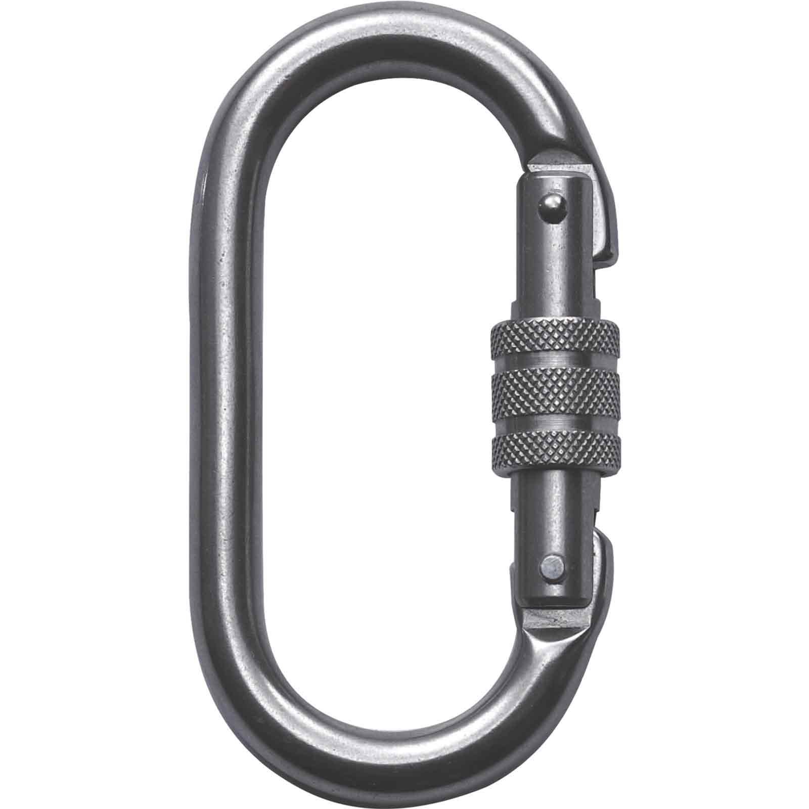 Zarges Fall Protection Karabiner Twist-Lock Edelstahl symmetrisch-0