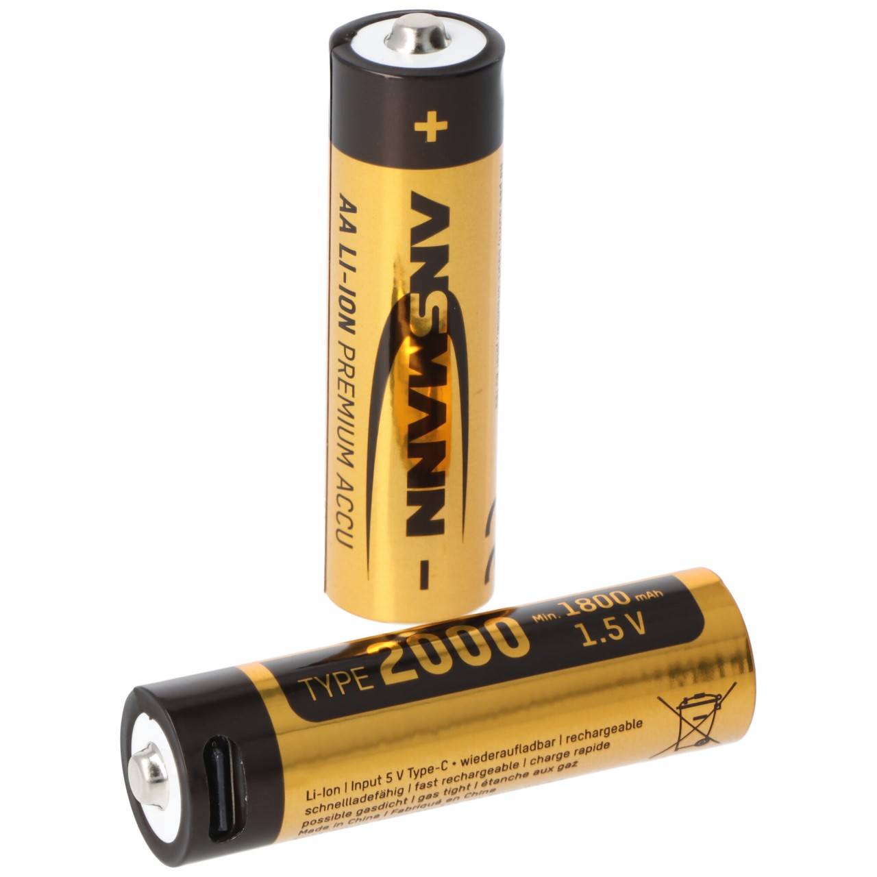 Ansmann 1312-0039 Mignon AA rechargeable lithium 1800 mAh 1.5 V 8 pcs.-1