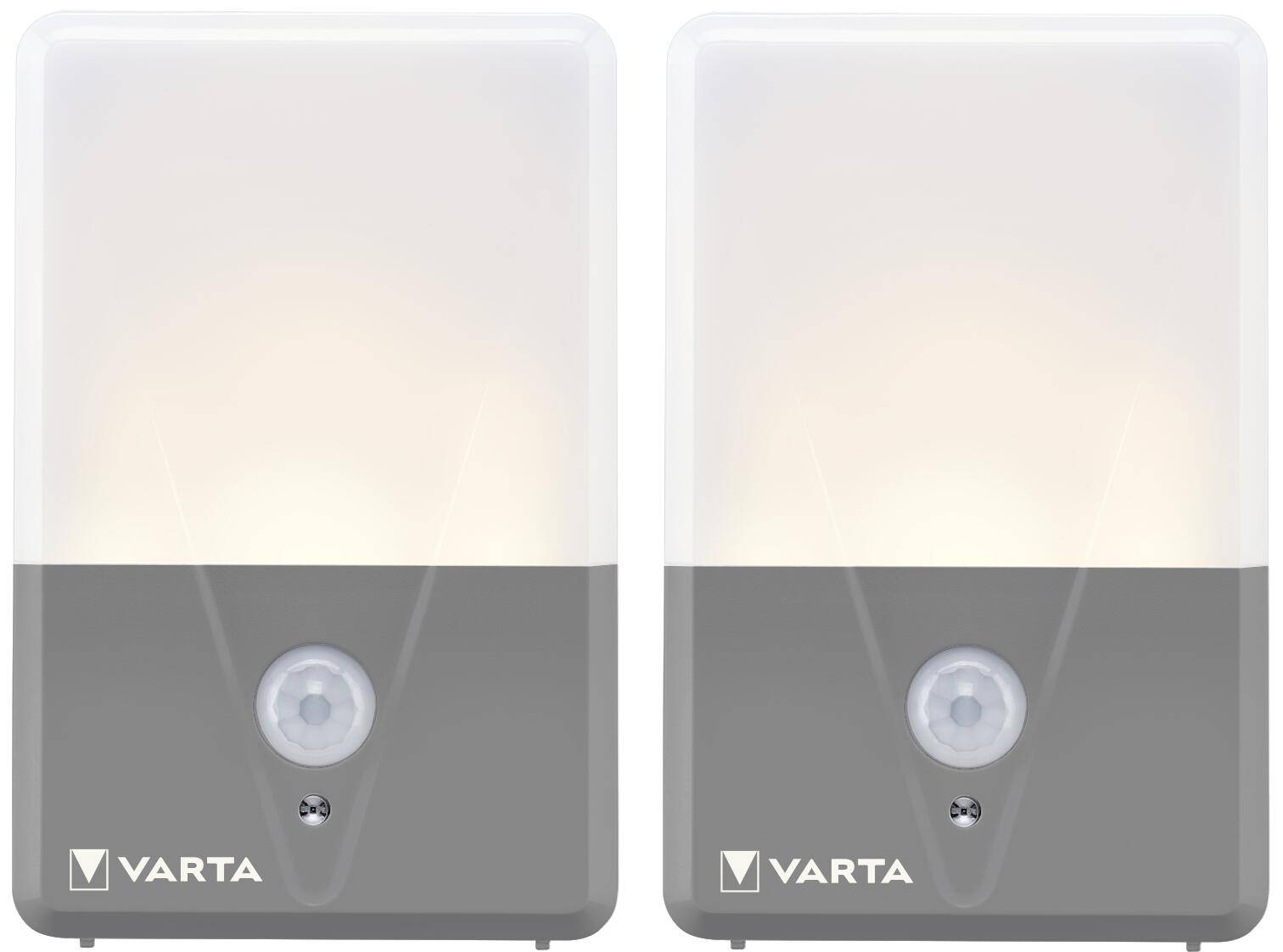 Varta LED Taschenlampe Motion Sensor, Outdoor Light 40lm, Twin Pack, exkl. 3x Batterie Alkaline AAA, Retail Blister-0