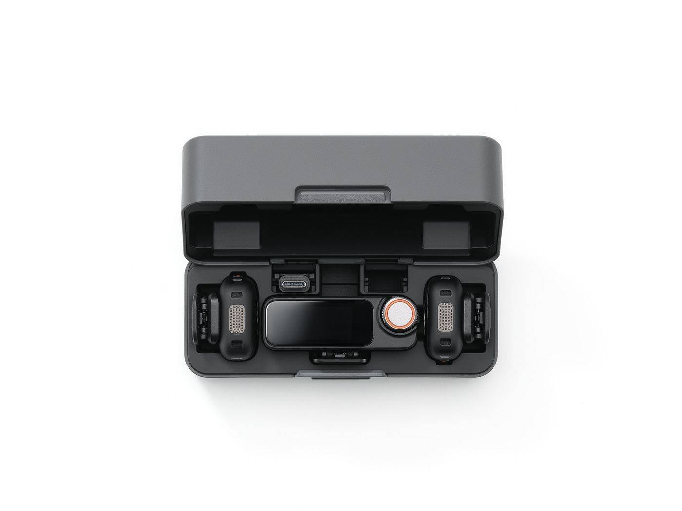 DJI Mic 3 (2TX+1 RX+Charging Case), Omnidirektional, 22 dB, Kamera-Montageaufnehmer, Akku, Taschensender, Schwarz-0