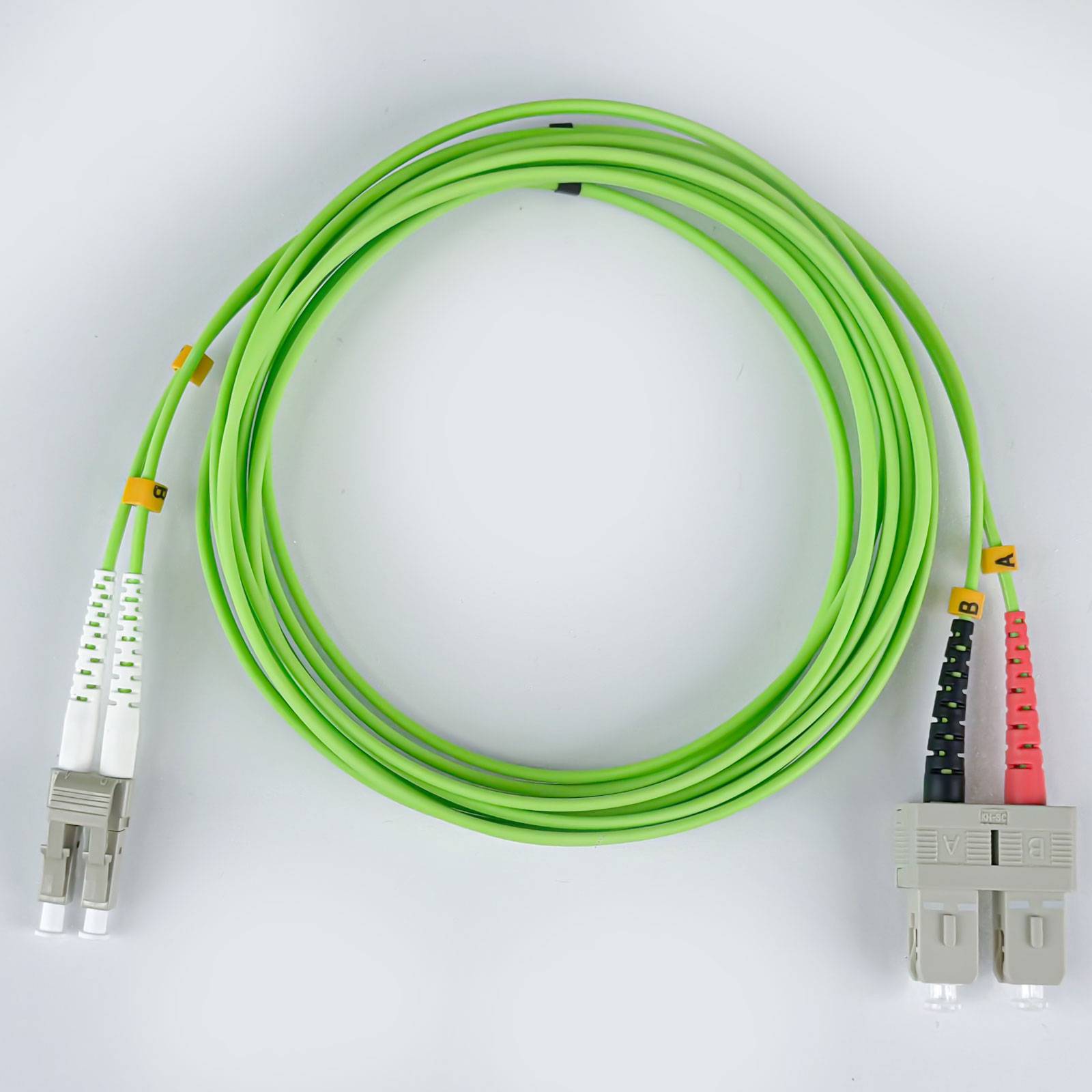 hb-digital Glasfaser Patchkabel LC-SC OM5 Duplex 50/125 Multimode LSZH 10m-1
