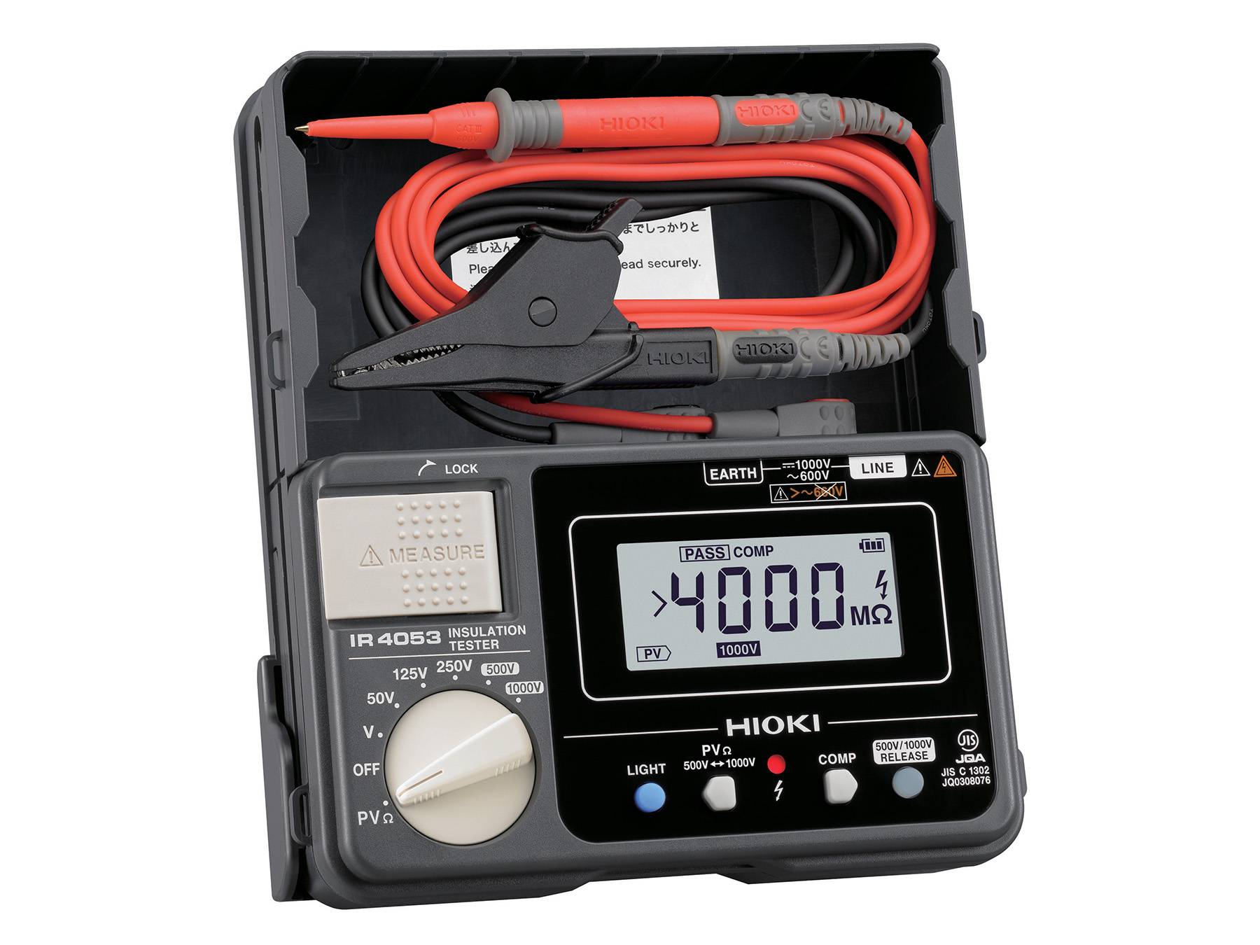 IR4053 - Digitaler Isolationstester mit PVΩ-Funktion, 50 V bis 1000 V-0