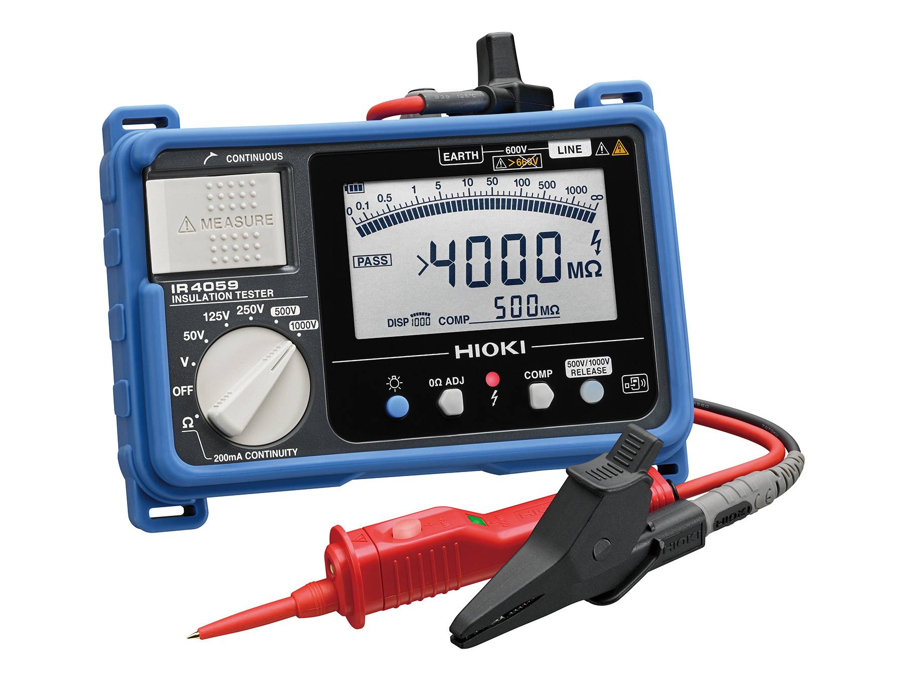 HIOKI IR4059 - Digitaler Isolationstester mit Bargraph und Fernauslösung, 50 V bis 1000 V-0