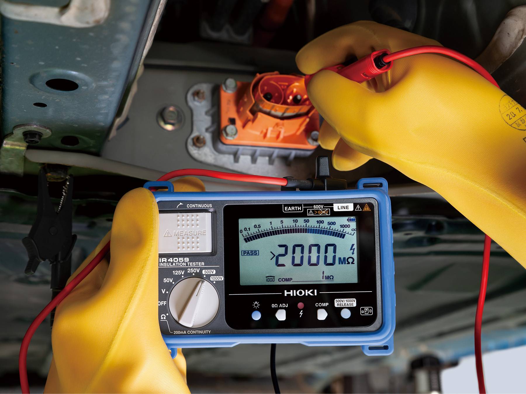 HIOKI IR4059 - Digitaler Isolationstester mit Bargraph und Fernauslösung, 50 V bis 1000 V-2