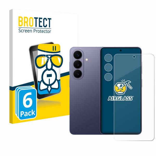 6x BROTECT Schutzglas für Samsung Galaxy S26 (Display+Kamera) Schutzfolie Panzer Folie Glas Display Schutz klar