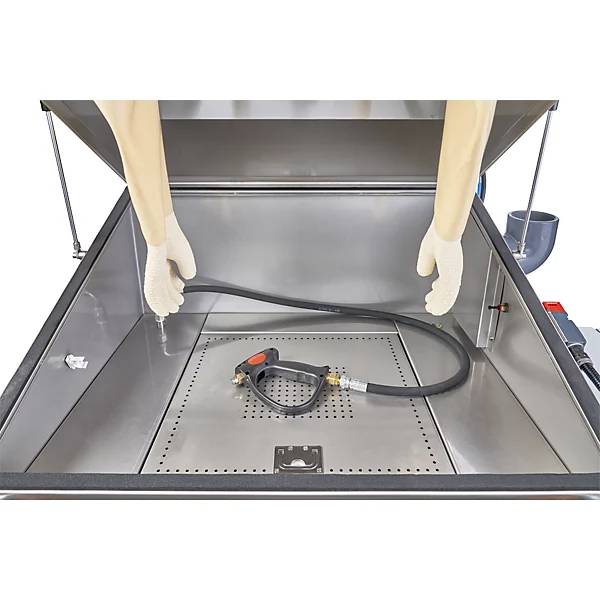Teilereinigungsgerät Typ WD-100 Tragfähigkeit 50 kg Arbeitsflächen-BxT 790 x 590 mm. IBS Scherer GmbH 86421849-2