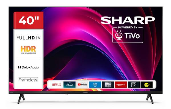 Sharp 40HE2745E Fernseher 40 Zoll Smart TV powered by TiVo - HDR Fernseher Full HD Auflösung (2026)