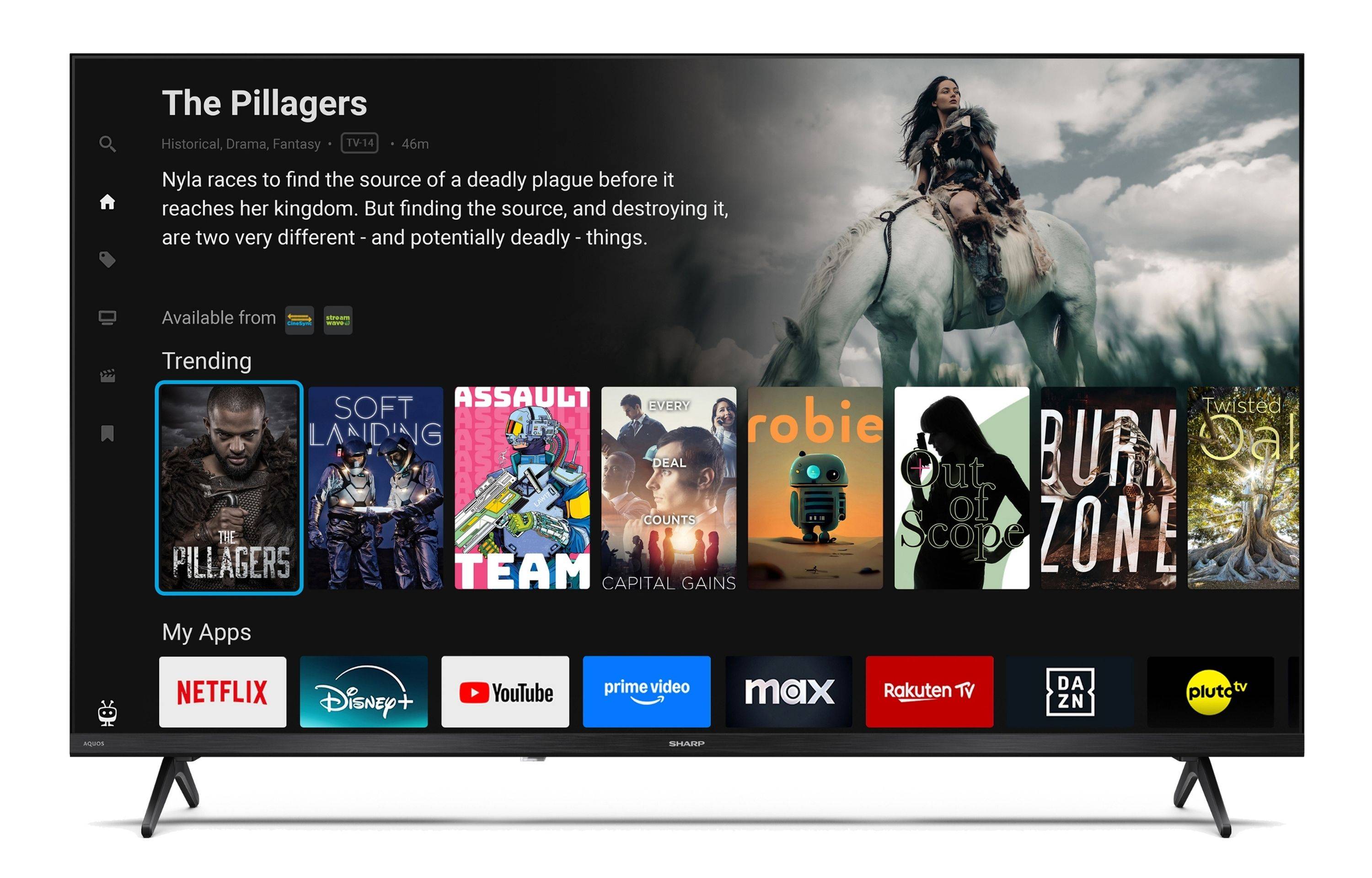 Sharp 40HE2745E Fernseher 40 Zoll Smart TV powered by TiVo - HDR Fernseher Full HD Auflösung (2026)-1