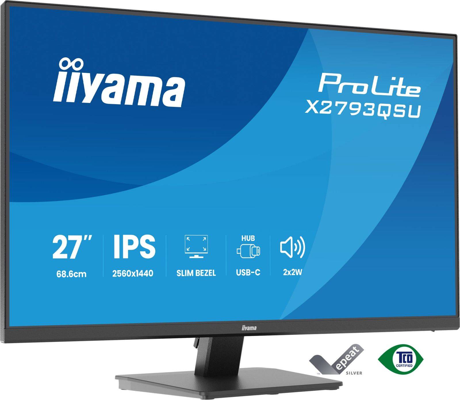 Iiyama ProLite X2793QSU-B1 - LED-Monitor - 68.6 cm (27")2560 x 1440 QHD @ 75 Hz-0