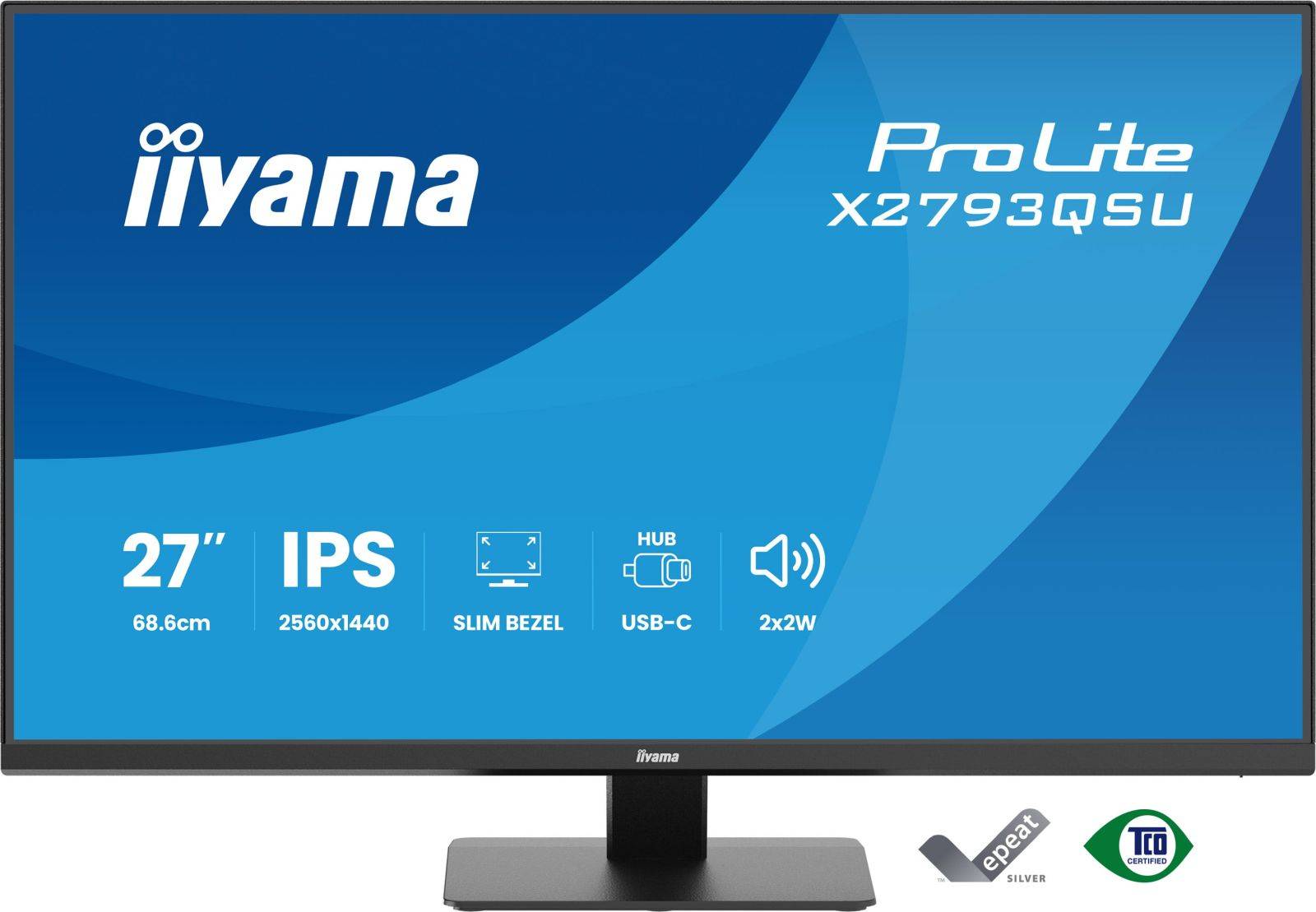Iiyama ProLite X2793QSU-B1 - LED-Monitor - 68.6 cm (27")2560 x 1440 QHD @ 75 Hz-1