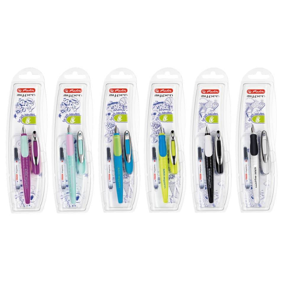 herlitz Füllhalter my.pen, Federbreite: L, weiß/schwarz-2