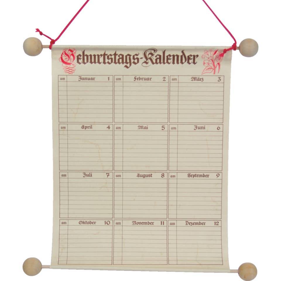 Geburtstags-Kalender Maße (BxH): 230x300mm-2