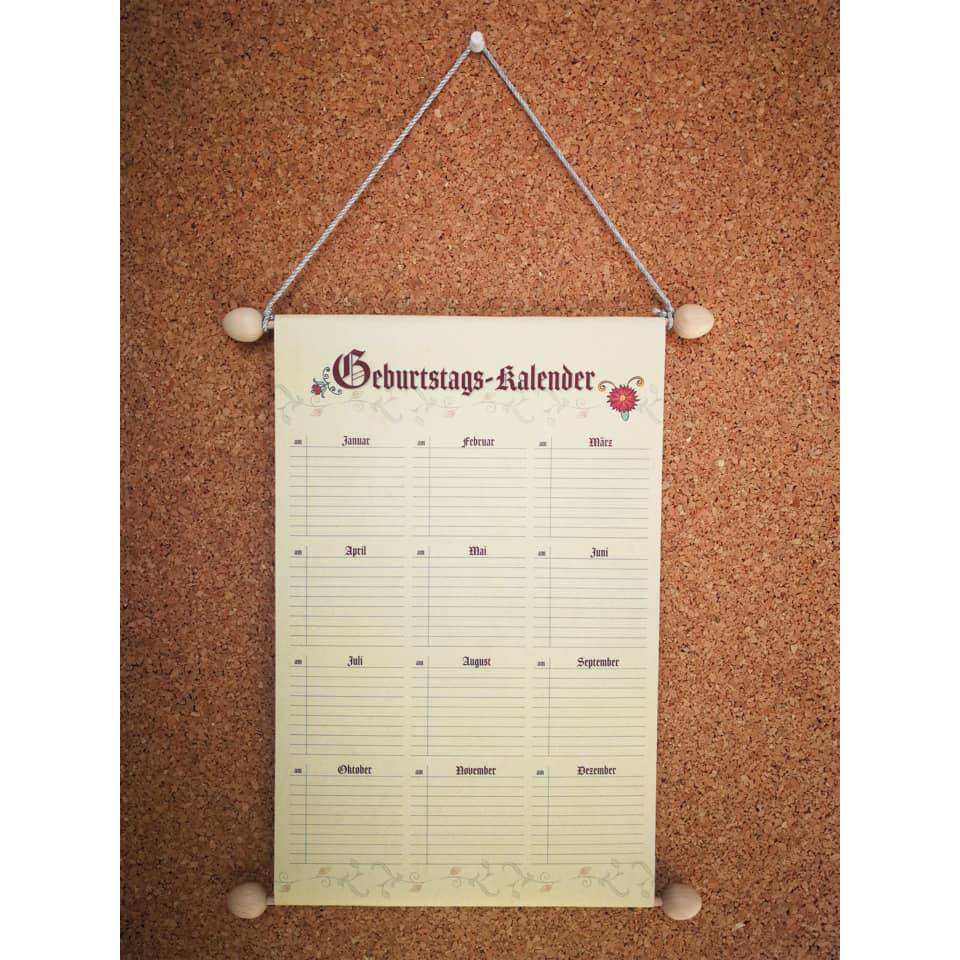 Geburtstags-Kalender Maße (BxH): 230x300mm-3