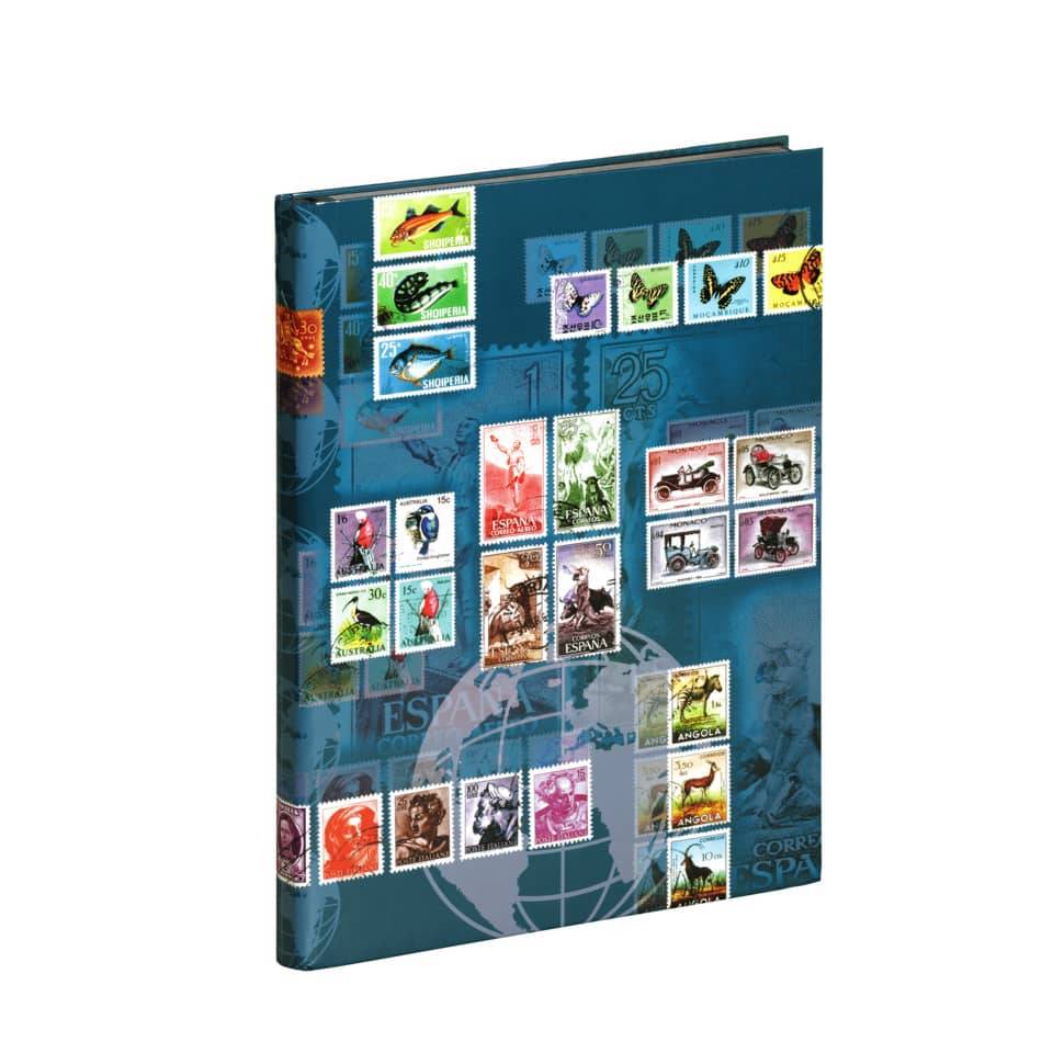 Briefmarkenalbum Porto A4 16 Seiten schwarze Blätter-2