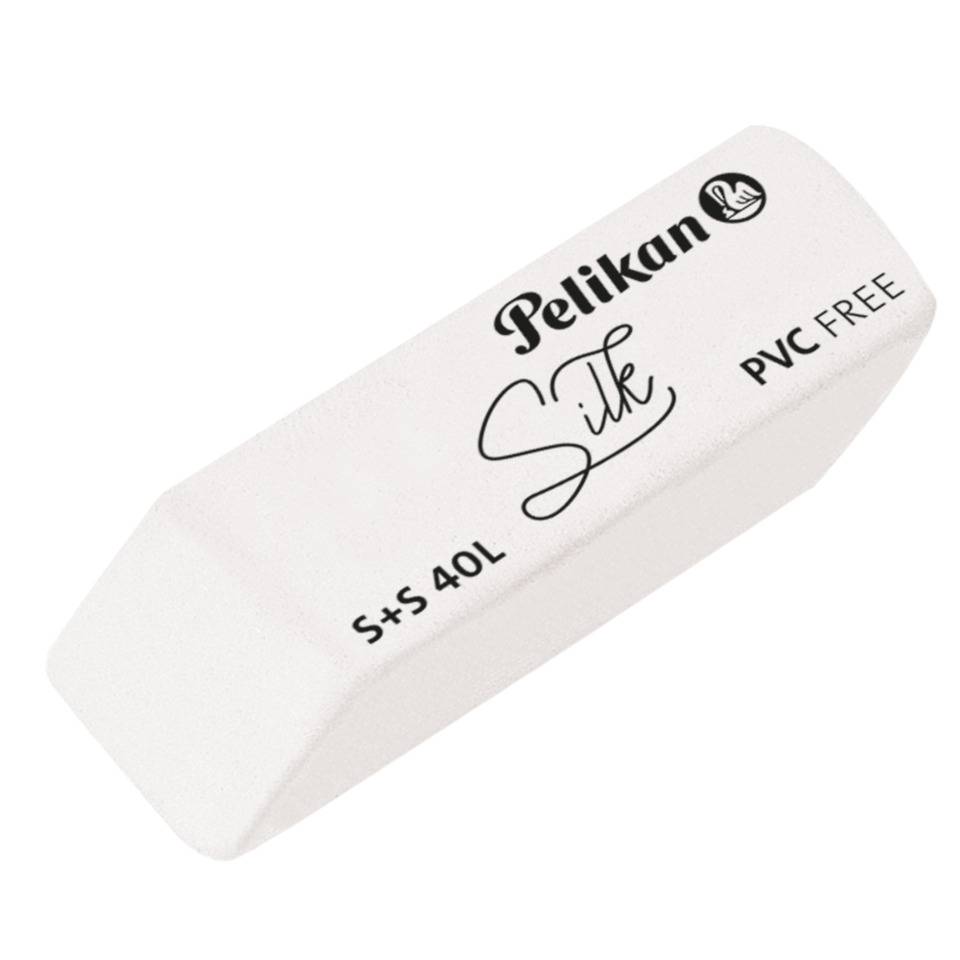 Radierer Silk S+S 40L, weiß PELIKAN 300007902-2