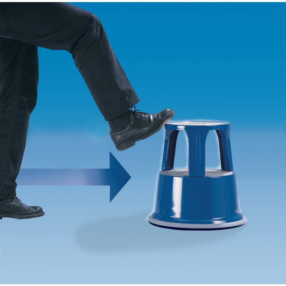 Q-Connect Rollhocker aus Metall - Gewicht 5 kg, schwarz-1