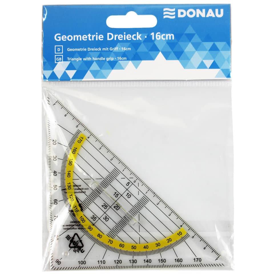 Geometrie-Dreieck mit Griff - 16 cm.-2