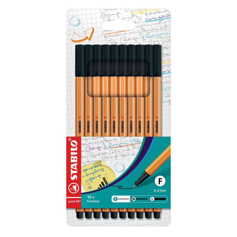 Fineliner - point 88 - 10er Pack --2