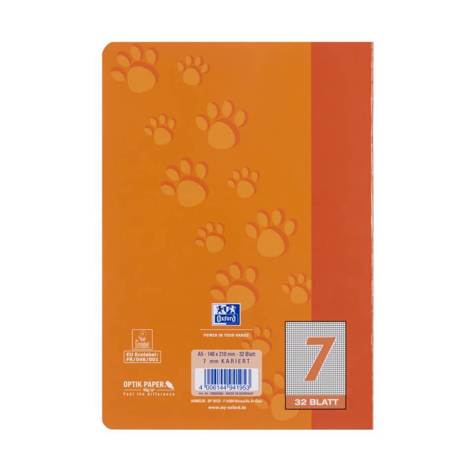 Schule Schulheft A5 32 Blatt Lineatur 7 (kariert 7 mm) 90 g/qm-3