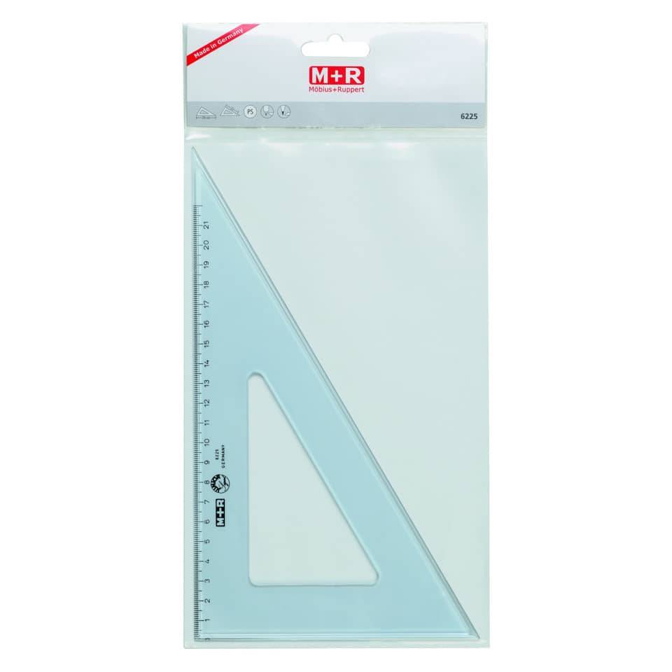 Zeichendreieck 60 29cm rauchtransparent Skala 22cm-2